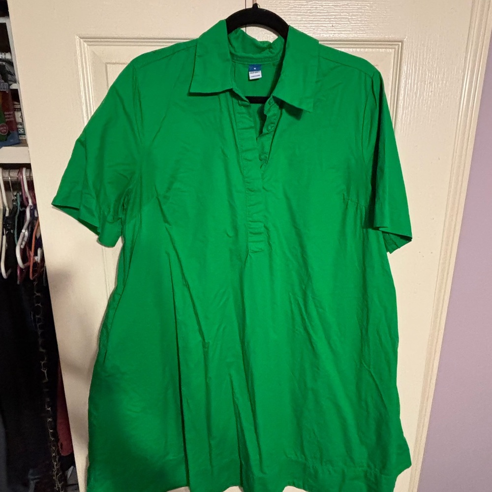 Old Navy Green Polo Dress